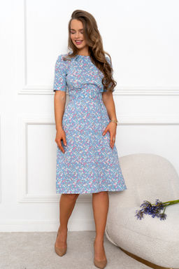 Платье Open Style 5668 голубой