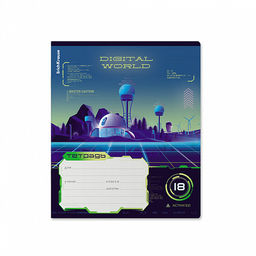 Цена за 10 шт. Тетрадь школьная ученическая ErichKrause Digital World, 18 листов, клетка (в плёнке по 10 шт.)_MIX-PACK фото 6