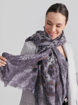 Большой, красивый платок из вареного хлопка. Рисунок на полотно наносится вручную - Tantino фото 6