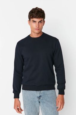 Lacivert Regular/Normal Kesim Ici Polar/S?cak Tutan Sweatshirt TMNAW21SW1208