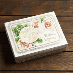 Цена за 5 шт. Подарочная коробка Новогоднее золото, 23,5 х 6,5 х 18,7 см - Simaland фото 2