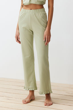 Trendyolmilla Mint %100 Pamuklu F?rf?r Detayl? Orme Pijama Tak?m? THMSS24PT00223 фото 10