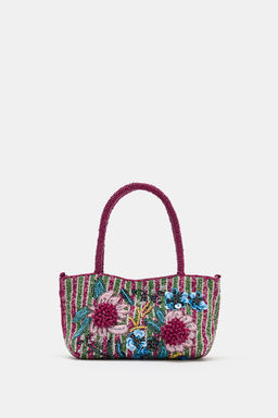 BOLSO MINI ABALORIOS / Rosa - Zara фото 3