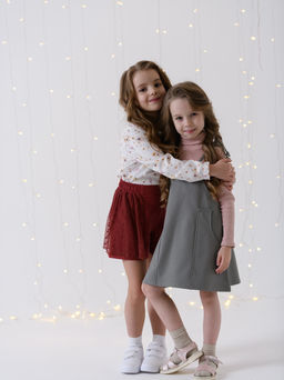 Сарафан для девочки, серый - Lesi kids фото 7