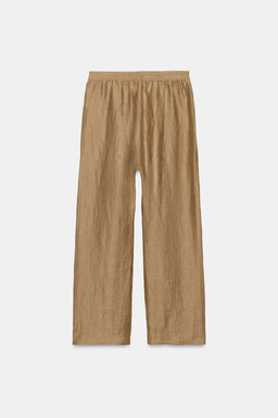 PANTAL?N MEZCLA LINO ZW COLLECTION / Camel medio - Zara фото 8