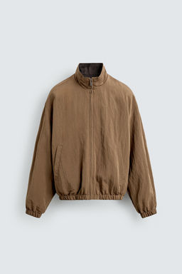 CAZADORA BOMBER FLUIDA REVERSIBLE / Marr?n - Zara фото 10