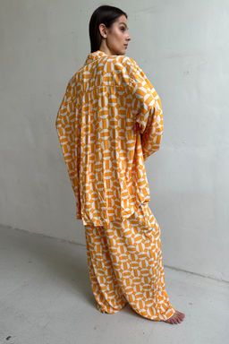 Костюм женский SET065/05/Желтый, белый