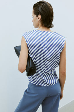 Top drapeado de saten - H&m фото 6