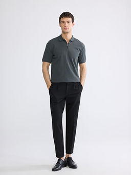 Polo Yaka Fitilli Erkek Triko Ti??rt