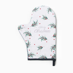 Варежка-прихватка Этель Snow fun, 20?28 см, саржа, 100% хлопок, ватин 250 г/м?