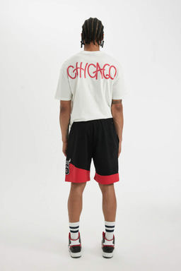 DeFactoFit Шорты прямого кроя стандартного кроя NBA Chicago Bulls  фото 6