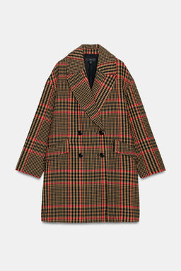 OVERSIZE CHECK COAT - Zara фото 16