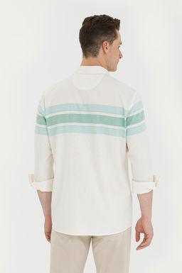 U. S. Polo Assn / Мужская мятная рубашка с длинным рукавом - U.s. polo assn фото 5
