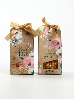 Подарочный набор Самой лучшей: чай, арахис в шоколадной глазури - Фабрика счастья фото 2