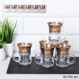 Кружка для чая 6 штук 100 млвосточная форма / MVC2 /уп 24/