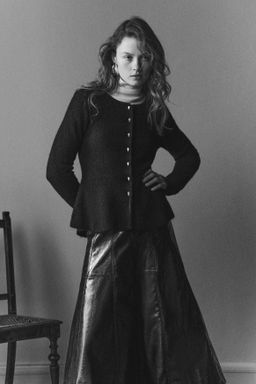 C?rdigan en punto de canal? con peplum - H&m фото 3