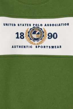 Зеленый свитшот для мальчика - U.s. polo assn фото 6
