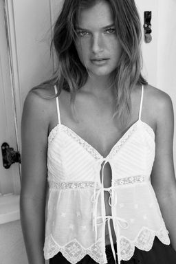 EMBROIDERED STRAPPY TOP - Zara фото 2