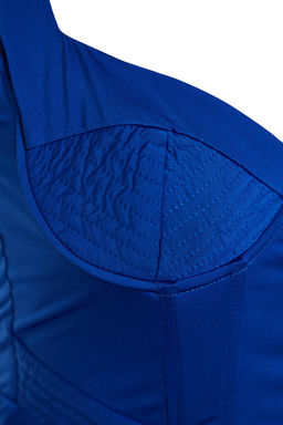 X Zeynep Tosun Lacivert Vucuda Oturan Dikis Detayl? Abiye & Mezuniyet Elbisesi TCLSS23AE00010 - Trendyolmilla фото 7