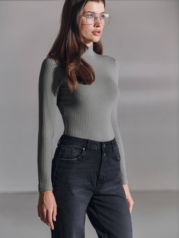 CONTE CON-702 Черные джинсы mom с застежкой на две пуговицы black - Conte elegant фото 2