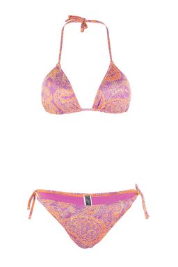 TRENDYOLMILLA Batik Desenli Ucgen Baglamal? Bikini Tak?m? TBESS23BT00005  фото 22
