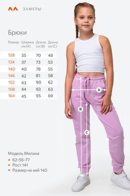 Детские брюки-джоггеры из футера Happy Fox  фото 5