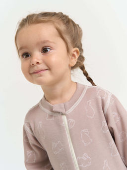 Термокомбинезон с шерстью Кролики 0+ - Bungly фото 6