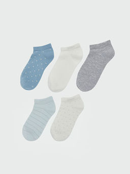 Desenli Kad?n Patik ?orap 5li