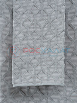 Махровое полотенце жаккардовое Полоса Ария льняной ПМА-6595 (299) 70х140