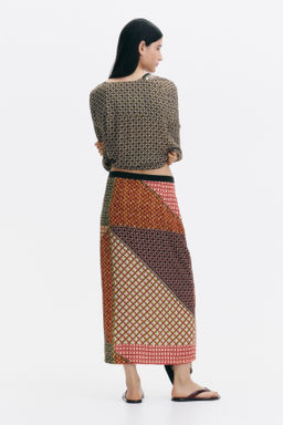 Draped-panel wrap skirt - H&m фото 3