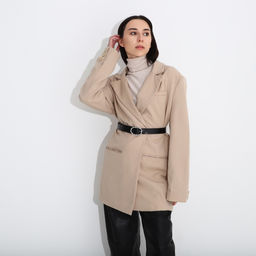 Ремень женский, ширина 3 см, винт, пряжка металл, цвет чёрный - Simaland фото 3