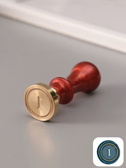 Печать для сургуча с пластиковой ручкой «Классика цифра 1», 2.5×2.5×6.3 см