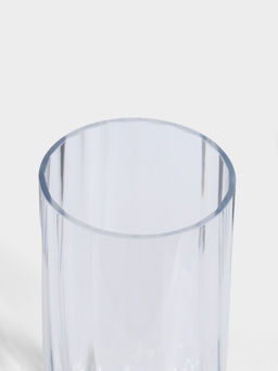 Ваза для цветов «Джетон» классик, 25×10 см, стекло, прозрачная