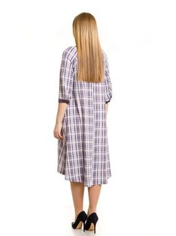 Платье 728 сиреневая клетка - Novita фото 6