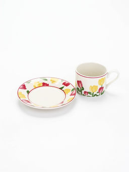 Подарочный набор «С 8 марта»: чайная пара, чай чёрный