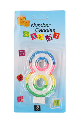 Свеча Цифра / KL-1 Восьмерка /уп 12/900/ 724930