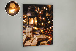 ФРЕЯ PNB/PMDD-185 Набор для раскрашивания по номерам ( со светодиодами ) 40 х 30 см Праздничные хлопоты