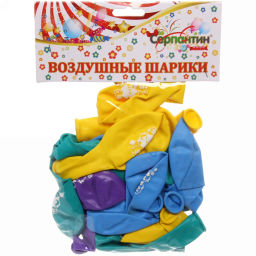 Цена за 2 шт. Воздушные шары 25 шт, 10"/25см "Пират", (микс)