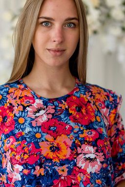 Платье женское из кулирки Мэри оранжевый - Амадэль фото 6