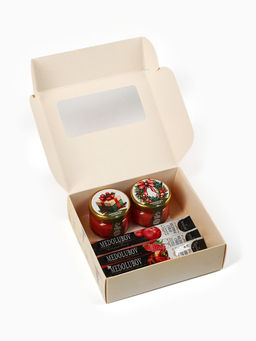 Подарочный набор новогодний Тепла и уюта: крем-мёд 2 шт., мёд в стиках 4 шт. - Фабрика счастья фото 5