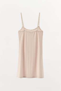 POINTELLE LACE TRIM DRESS - Zara фото 4