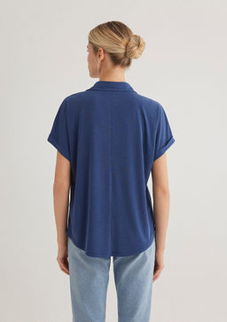 Lux Touch TENCEL TM Mavi Modal Gomlek  фото 5