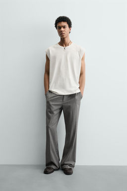 CAMISETA TANK LAVADA / Crudo