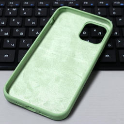 Чехол Krutoff для iPhone 12/12 Pro, матовый, мятный