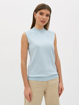 Conso/KJ 220727 - blue Топ Трикотажный