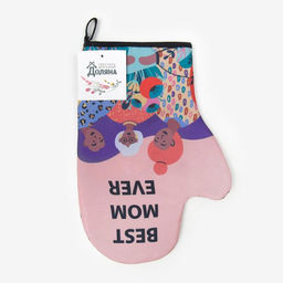 Цена за 2 шт. Варежка-прихватка Доляна «Best mom» 24×32 см, 35% хлопок, 65% п/э, ватин 250 г/м²