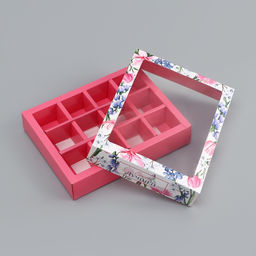 Цена за 3 шт. Коробка складная для 12 конфет Самой лучшей, 19?15?3.6 см