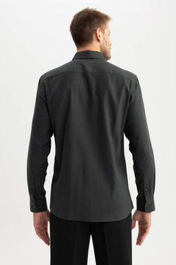 Фланелевая рубашка с длинным рукавом Modern Fit - Defacto фото 5