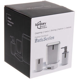 Набор для ванной из 4-х предметов "Жемчуг"