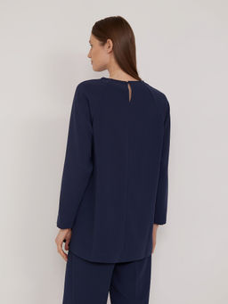 Однотонная блузка B2744/dundee - Emka фото 5